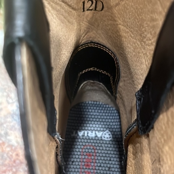 Ariat Heritage Roper Wide Square Toe Black Deertan 12D Like New - Picture 7 of 9